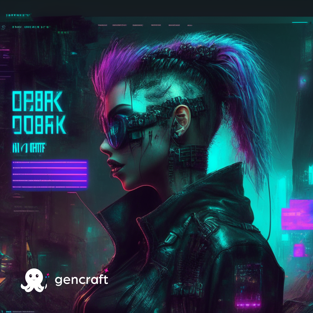 cyberpunk style website